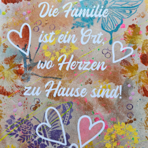 Leinwand mit Folie