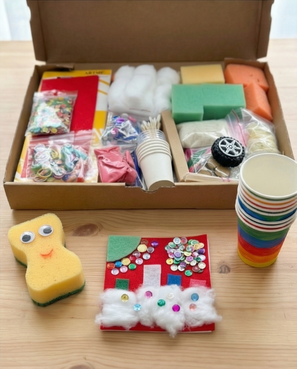 Vollbunte Farbexplosion Kreativbox