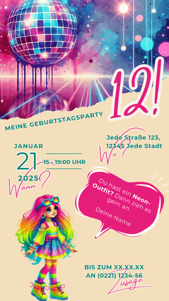 Neon/Dunkeldisko