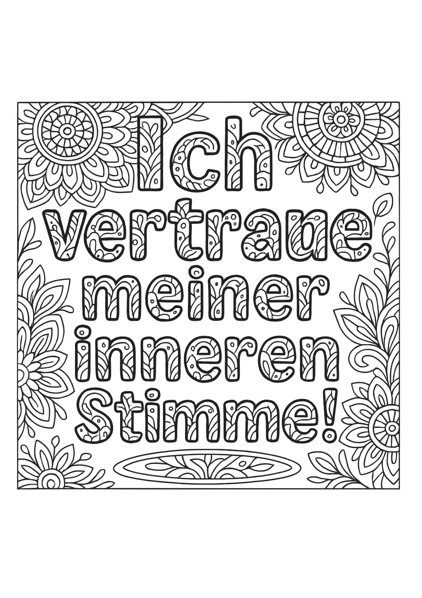Ich vertraue...