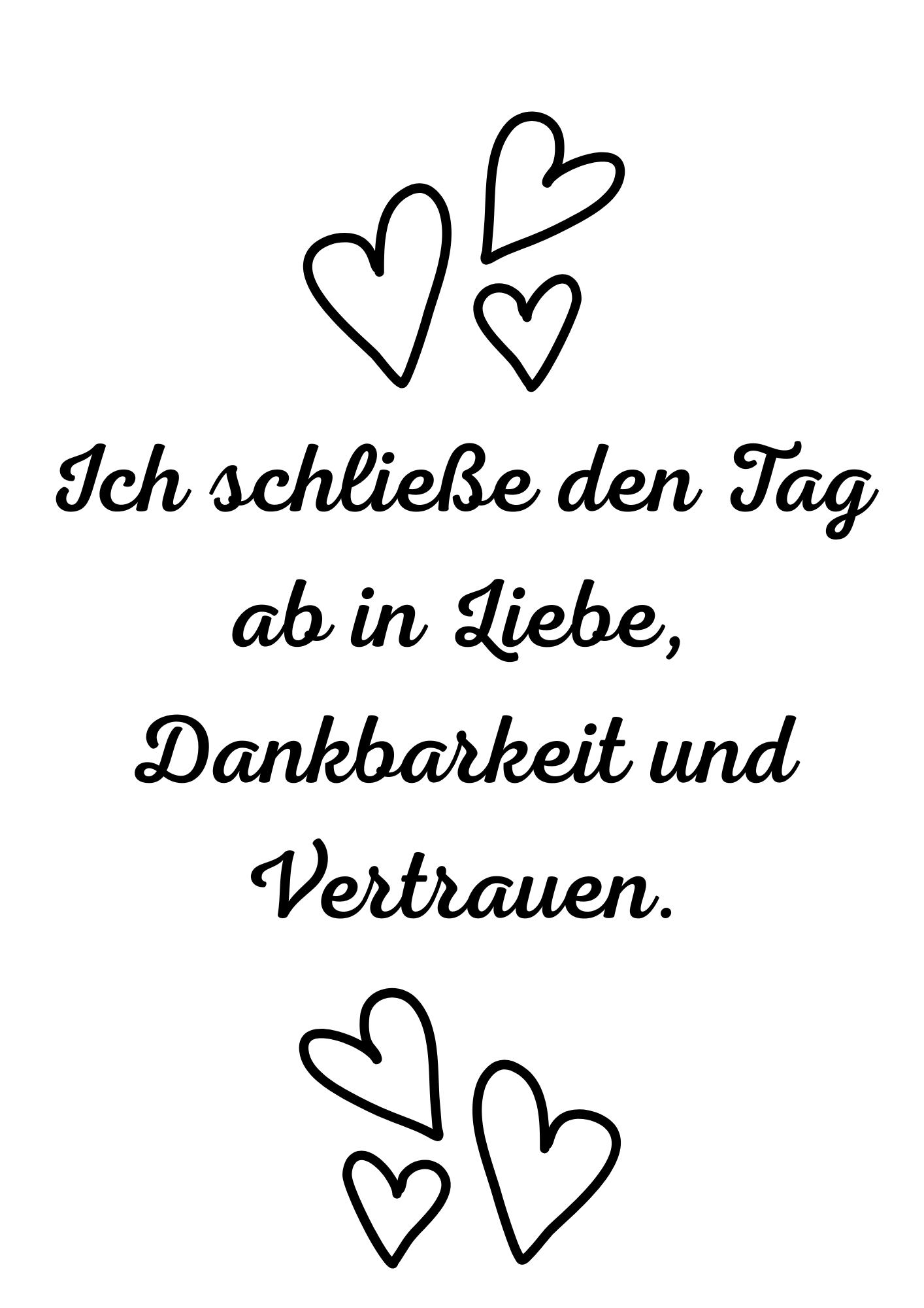Ich schließe den Tag...