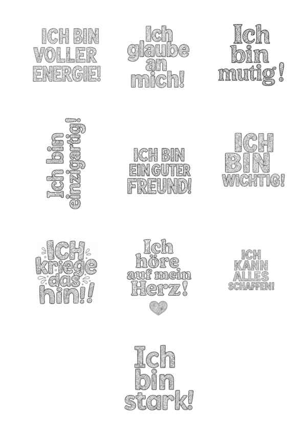 Affirmationen-Bundle-10 Stück