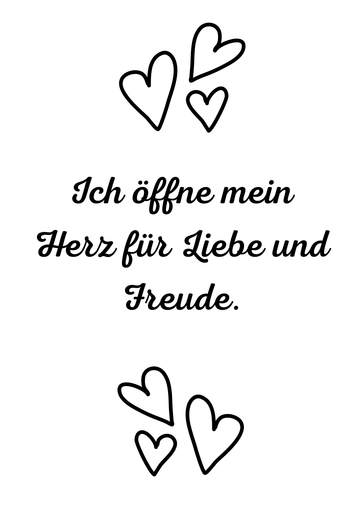 Ich öffne mein Herz...