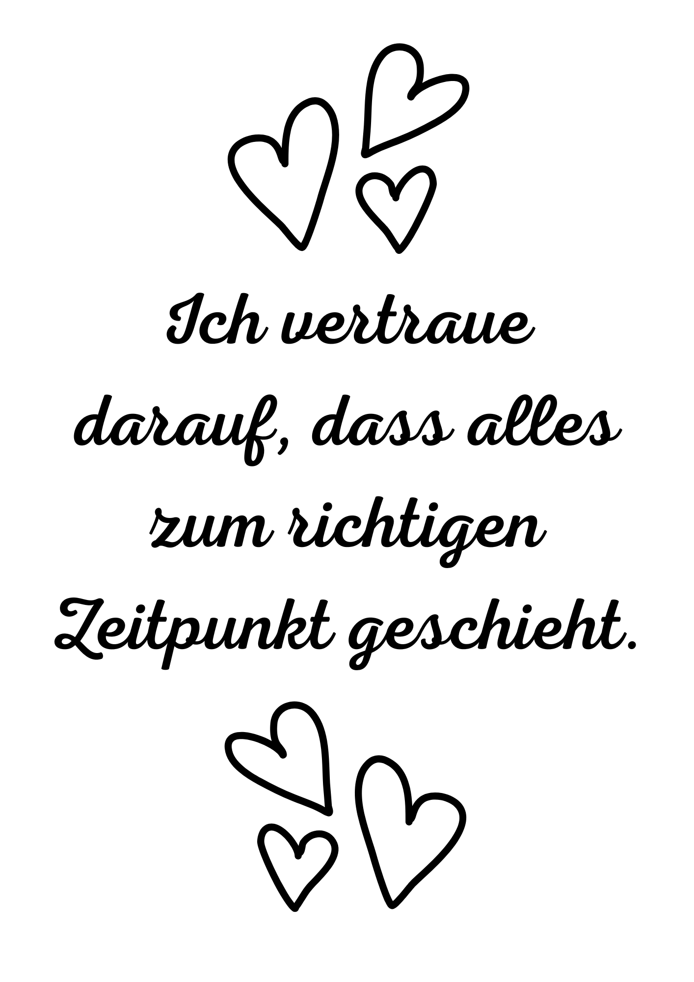 Ich vertraue darauf...
