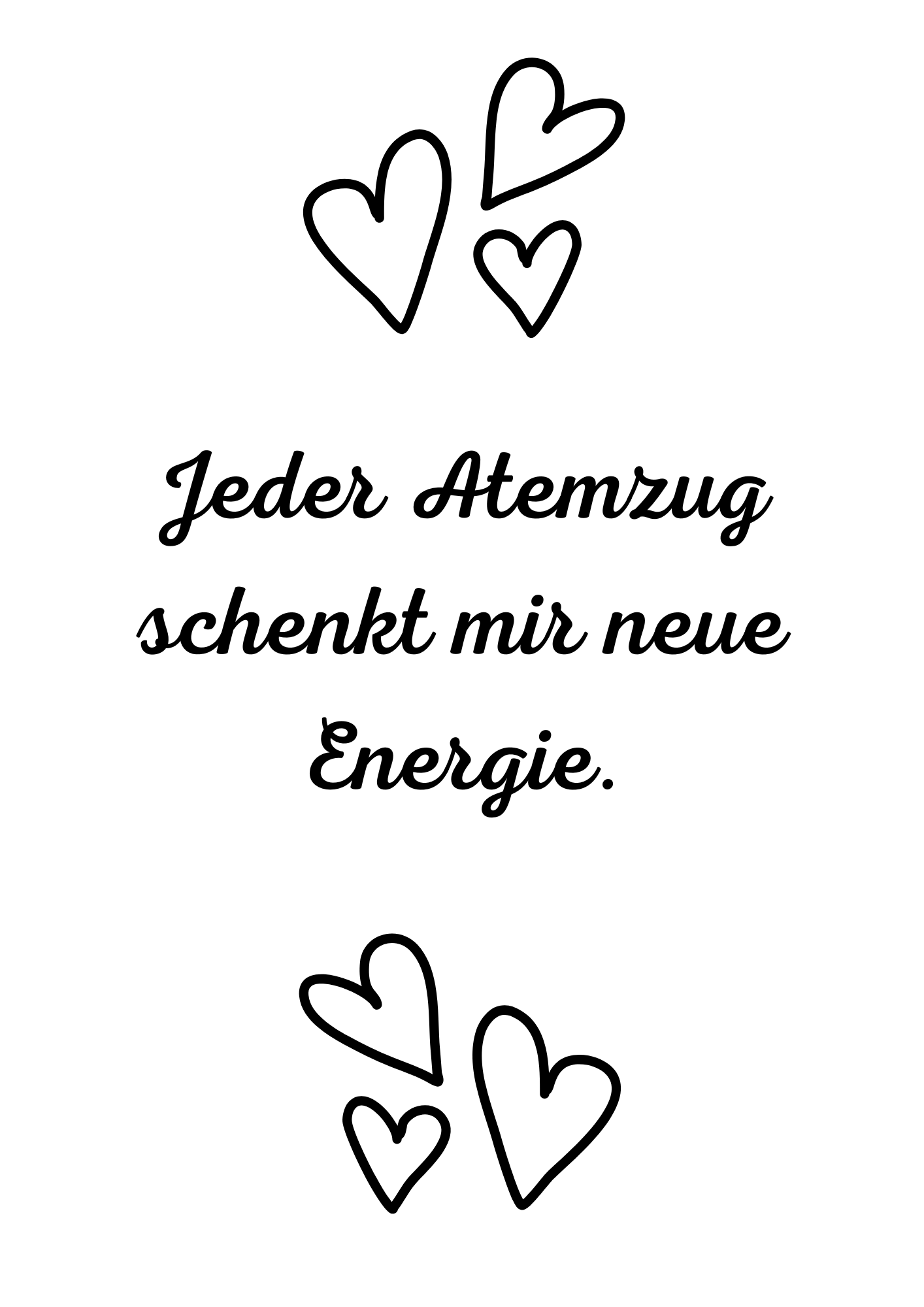 Jeder Atemzug schenkt...