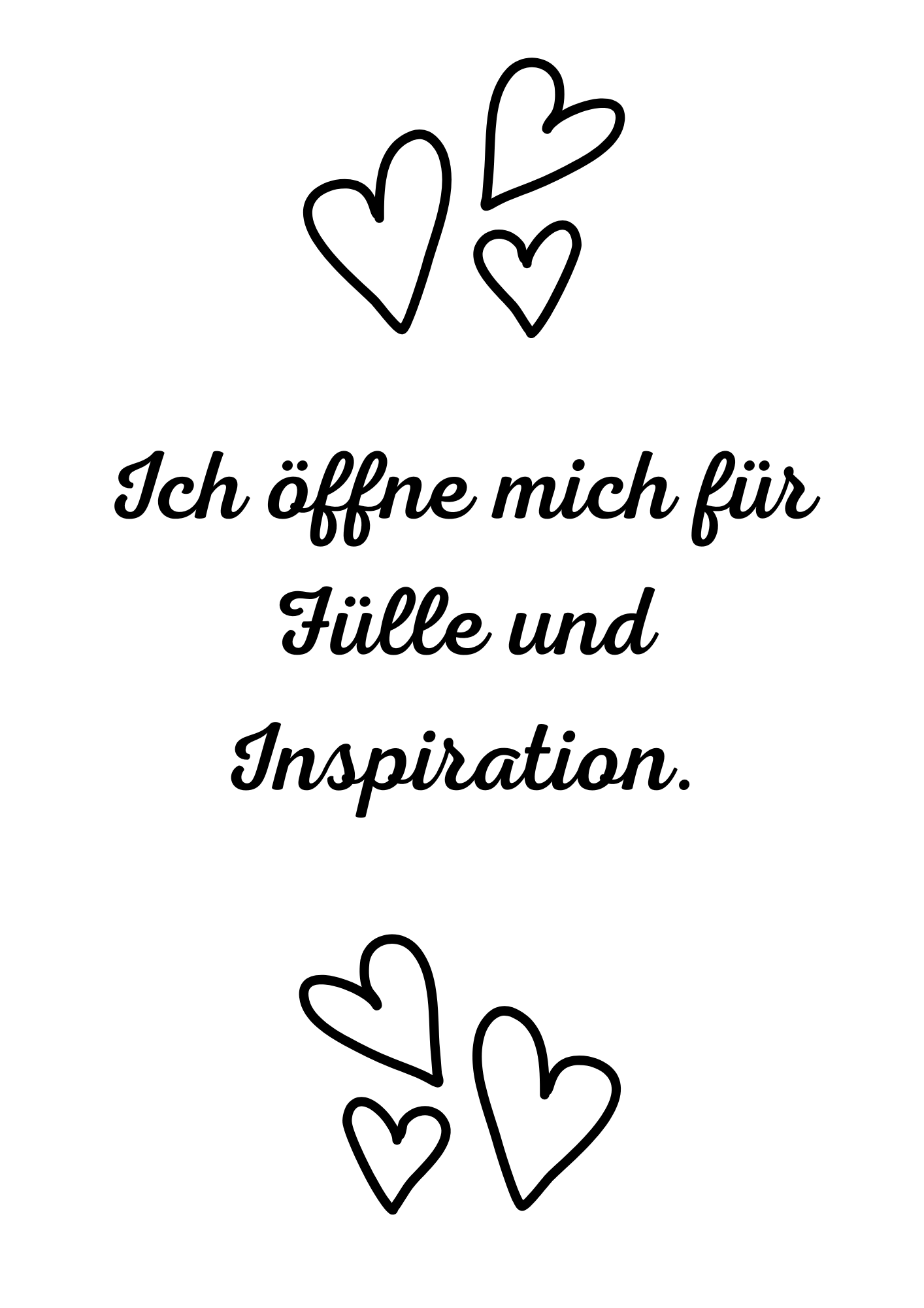 Ich öffne mich für...