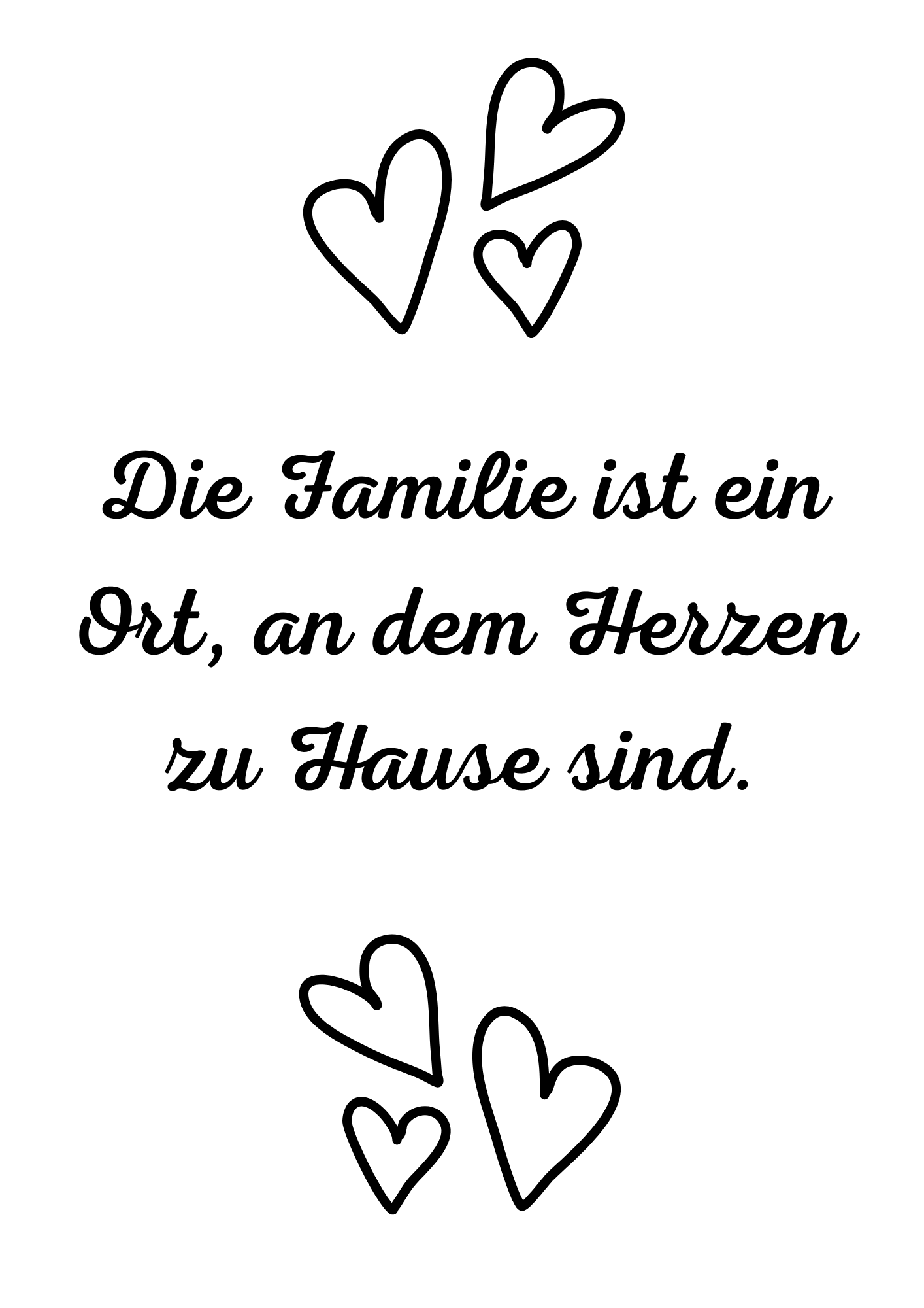 Die Familie ist...