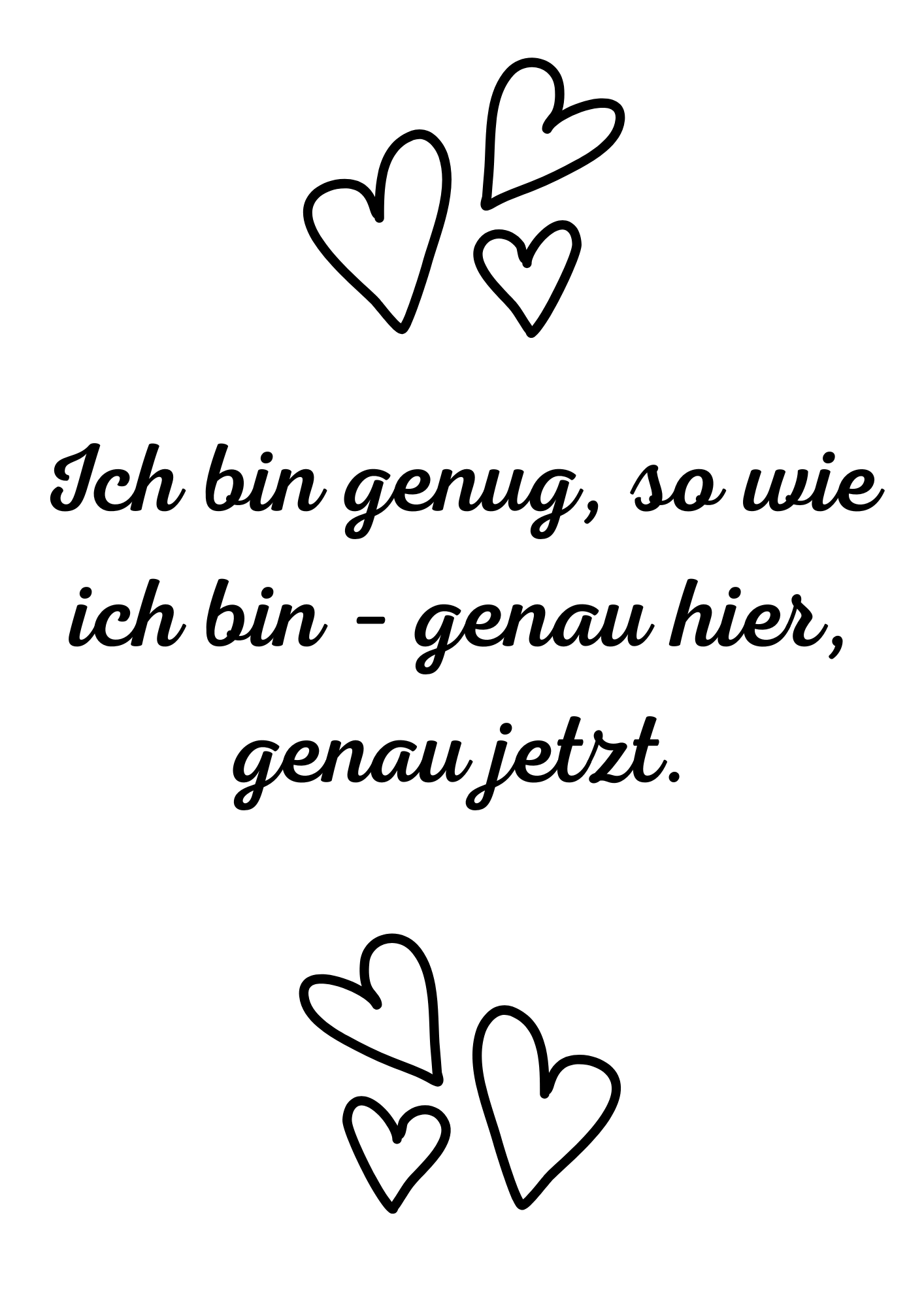 Ich bin genug...
