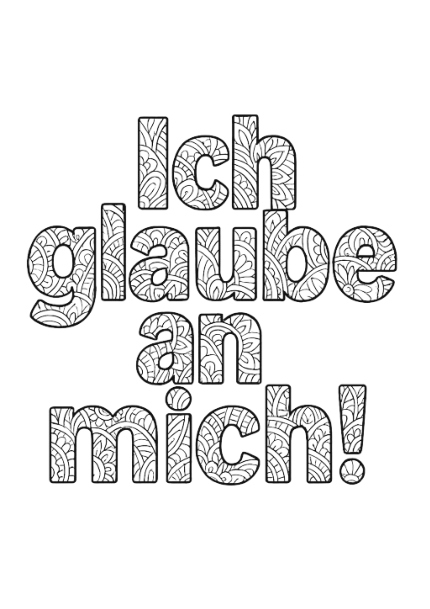 Ich glaube an mich