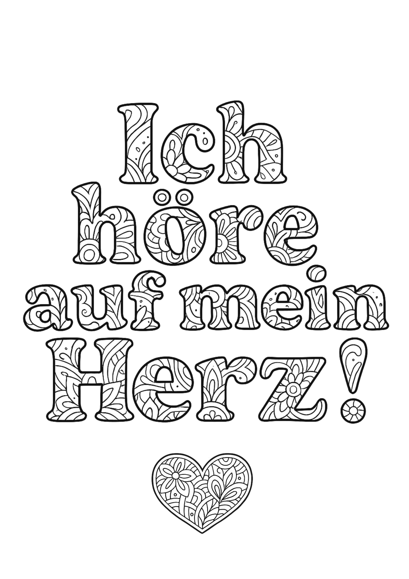 Ich höre auf...
