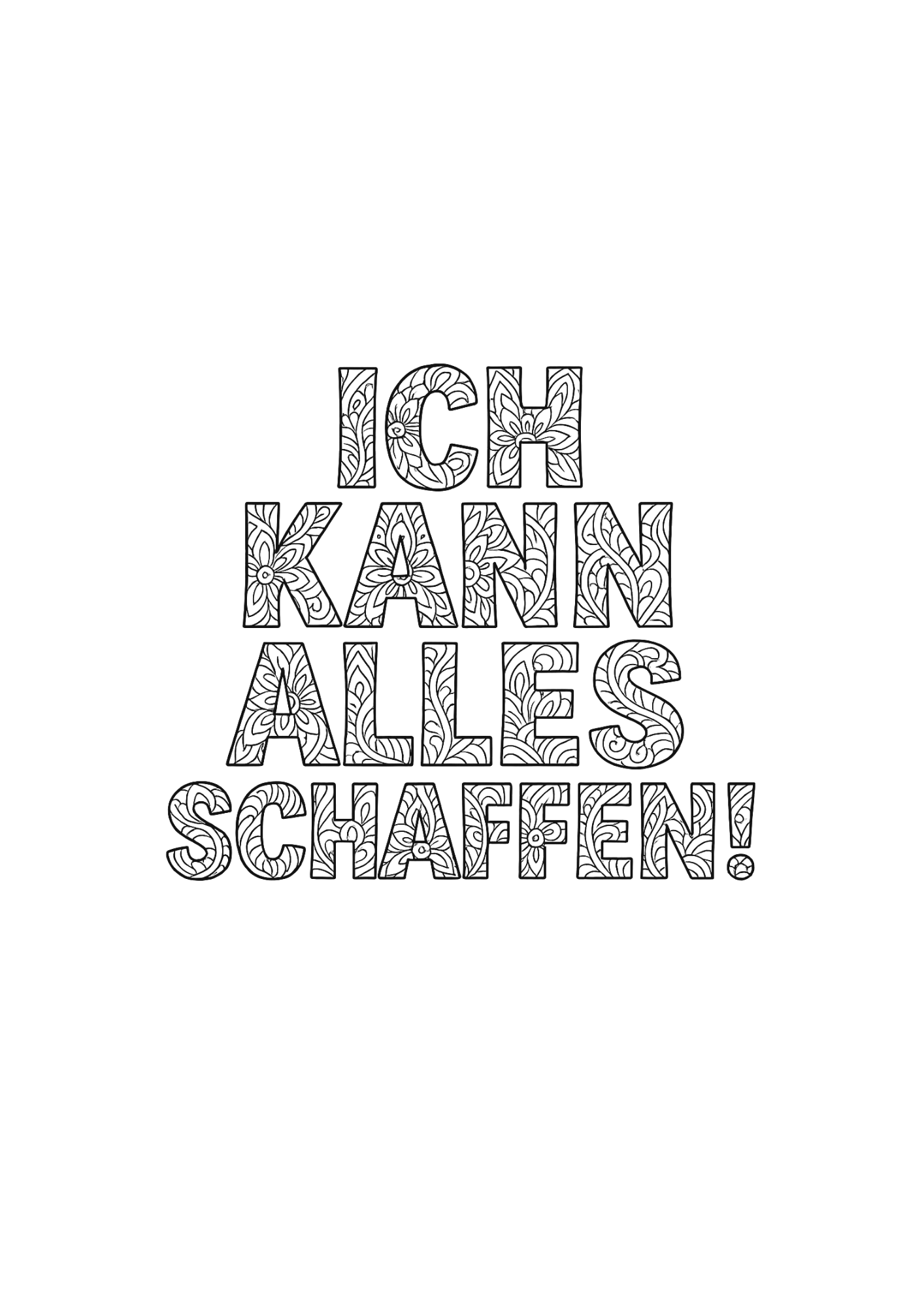 Ich kann alles schaffen
