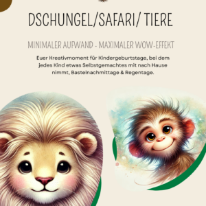 Dschungel & Safari Kreativ-Partybundle