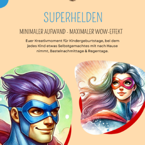 Superhelden Kreativ-Partybundle