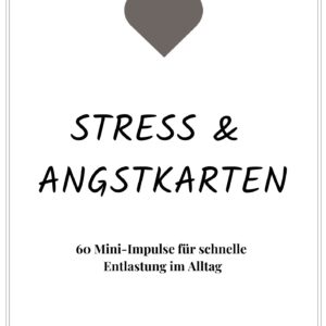Kartenset (zum Ausschneiden) - Reduzierung von Stress und voller-Kopf-Karten